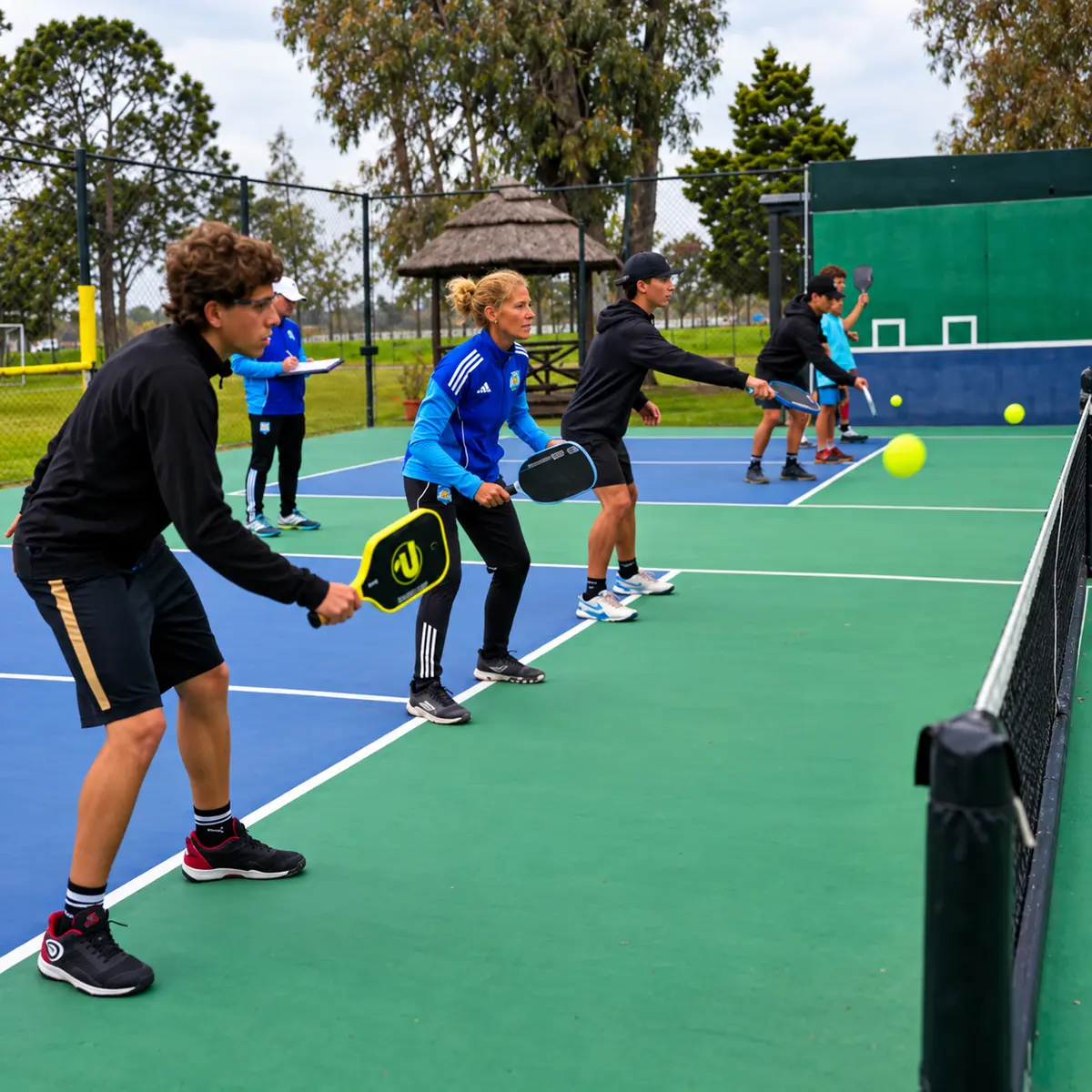 clínica intermedia de pickleball