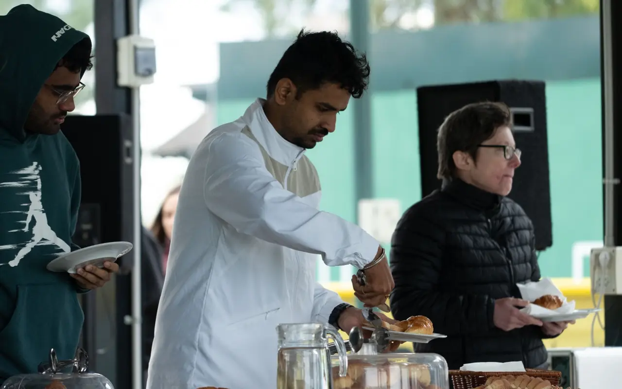 Catering durante una jornada de pickleball