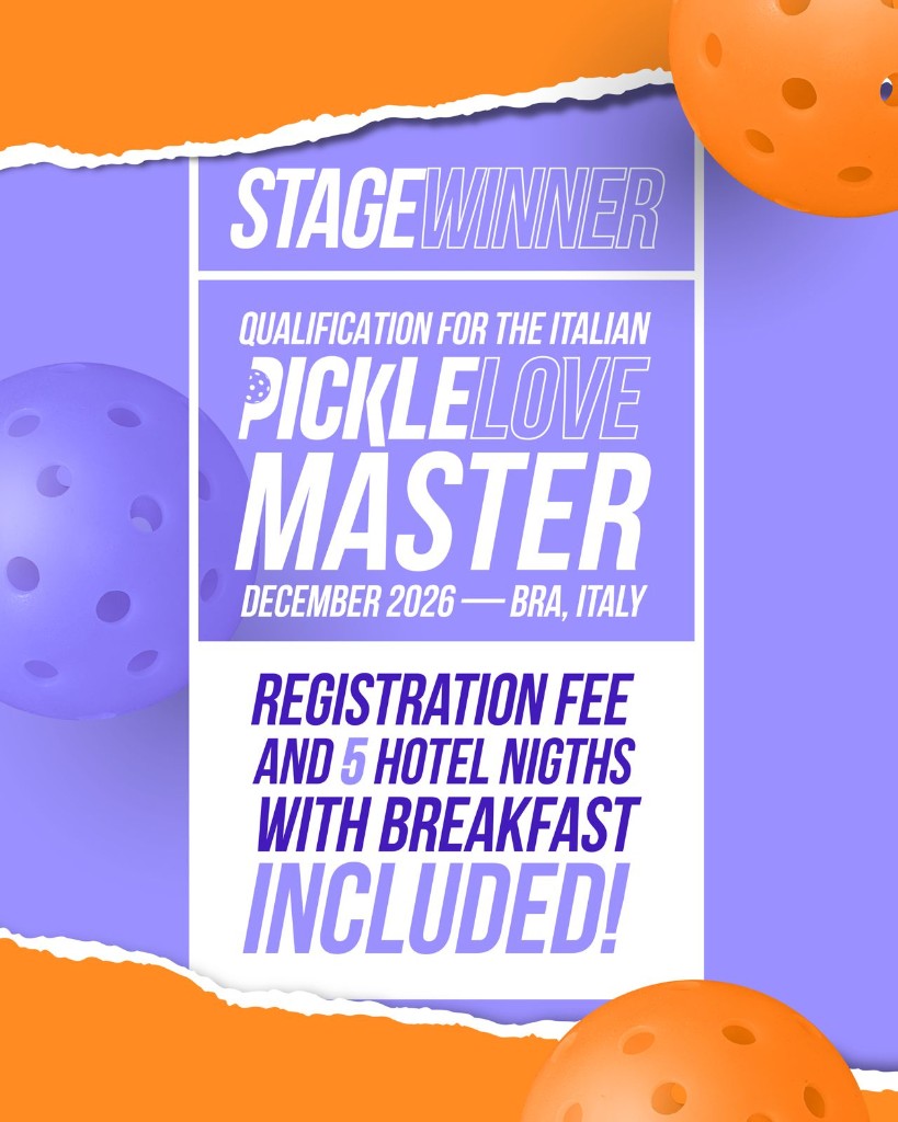 Flyer Stage Winner Picklelove 2026 - qualification Italian Picklelove Master